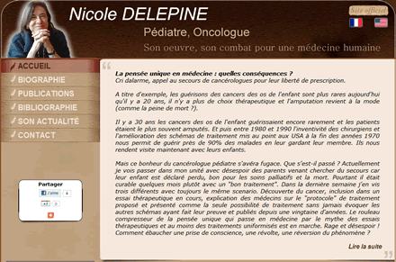 site de Nicole Delepine