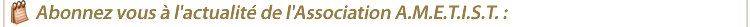 information de l'association ametist