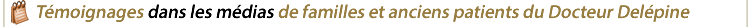 Témoignages dans les médias